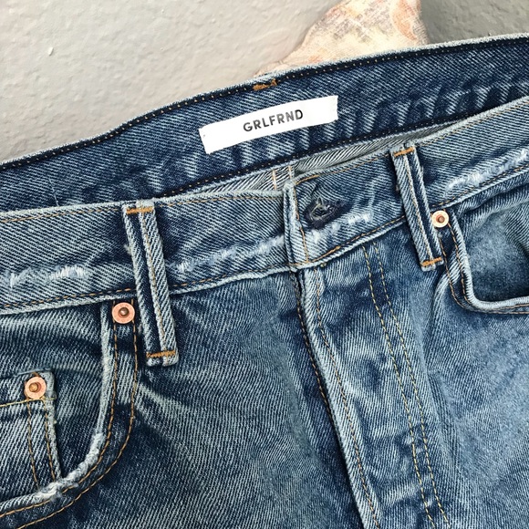 Grlfrnd Helena cropped Straight Leg Jean - Picture 4 of 8